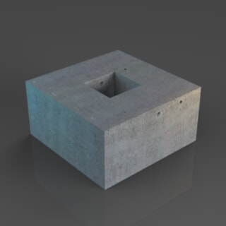 Concrete block 70 kg